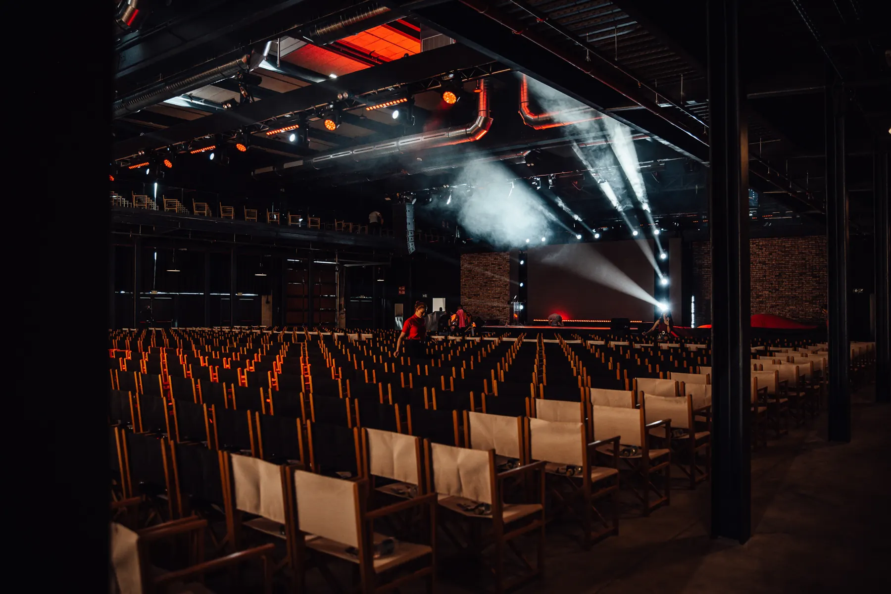 Empty event venue before guests arrive