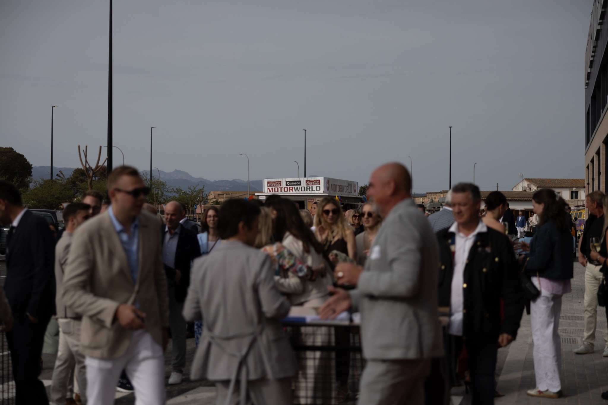 Motorworld Mallorca building and entrance area at the opening event