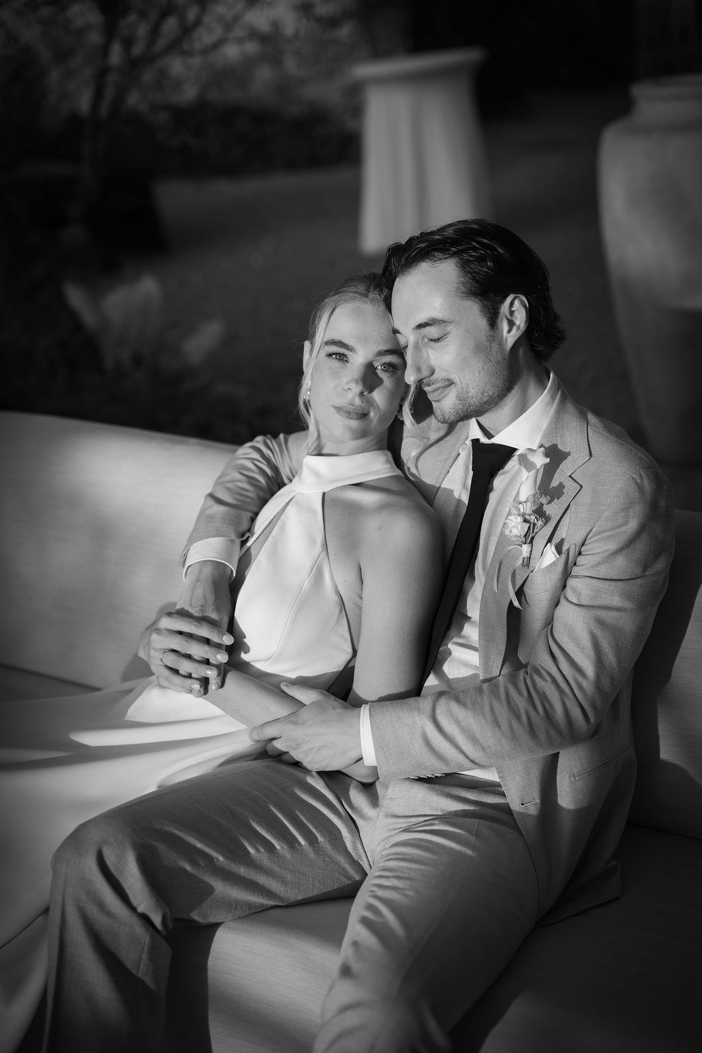 An intimate portrait of Isabelle and Arne together.